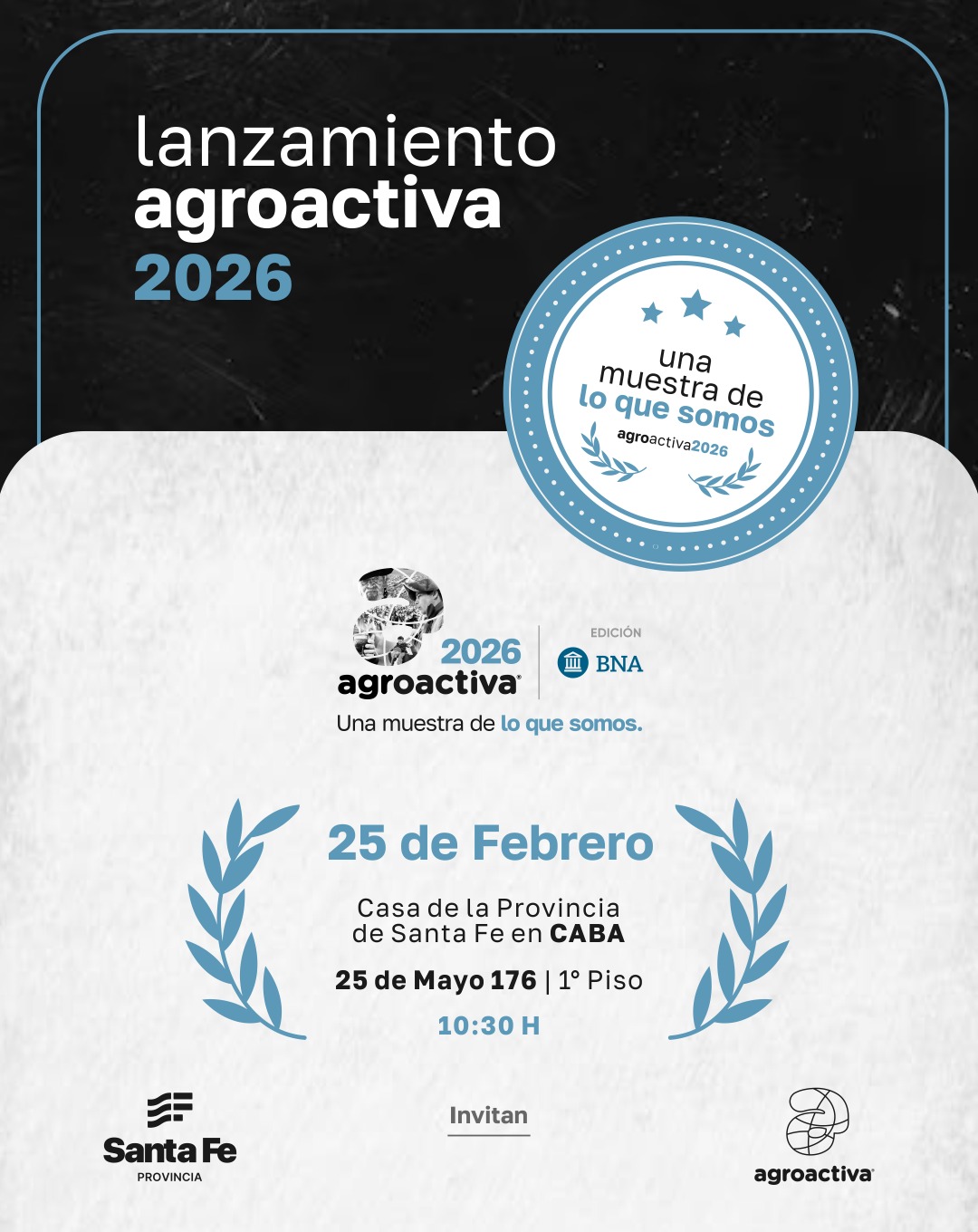 Lanzamiento de Agroactiva 2026 en Casa de la Provincia de Santa Fe